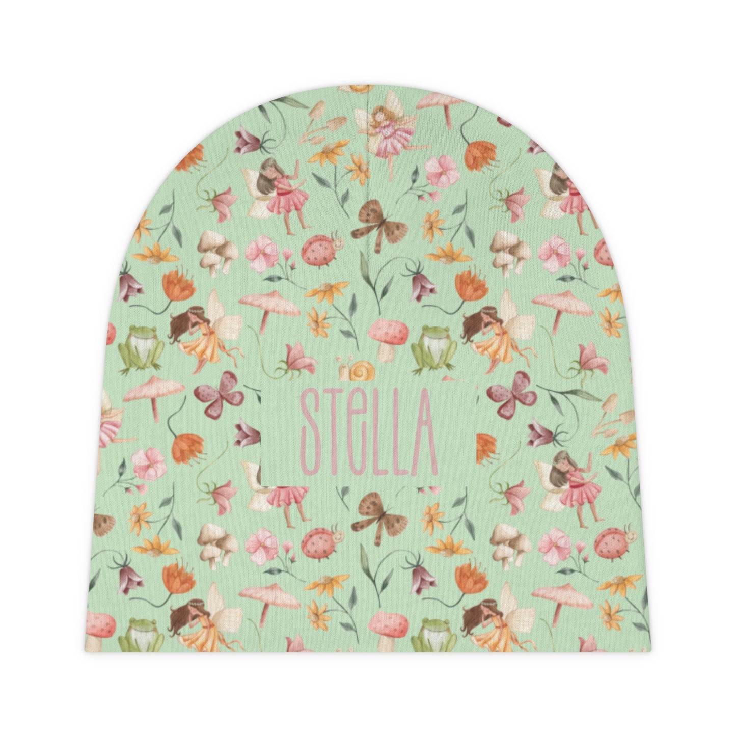 Whitton’s Fairy Garden Baby Beanie (INCLUDE CUSTOM NAME & FONT OPTION IN NOTES AT CHECKOUT)