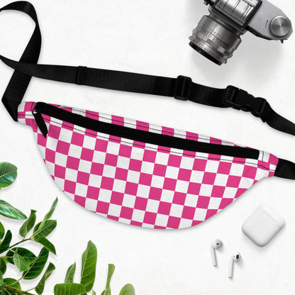 Pink Checks Fanny Pack