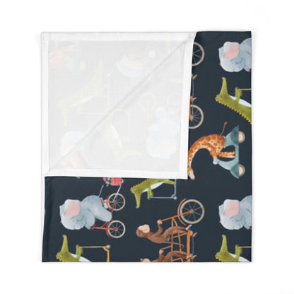 Wild Ride Swaddle Blanket (INCLUDE CUSTOM NAME & FONT OPTION IN NOTES AT CHECKOUT)