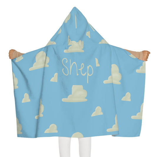 Clouds Youth Hooded Towel (INCLUDE CUSTOM NAME & FONT OPTION IN NOTES AT CHECKOUT)