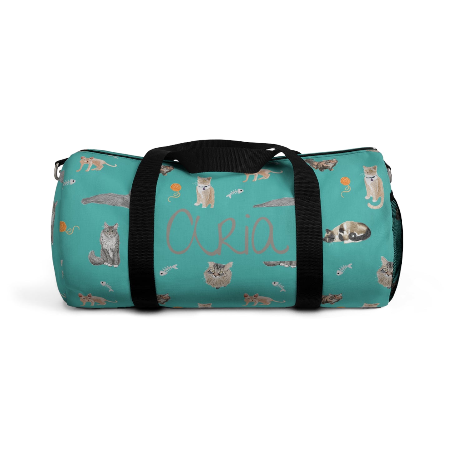Purr-fectly Cozy Duffel Bag (INCLUDE CUSTOM NAME & FONT OPTION IN NOTES AT CHECKOUT)