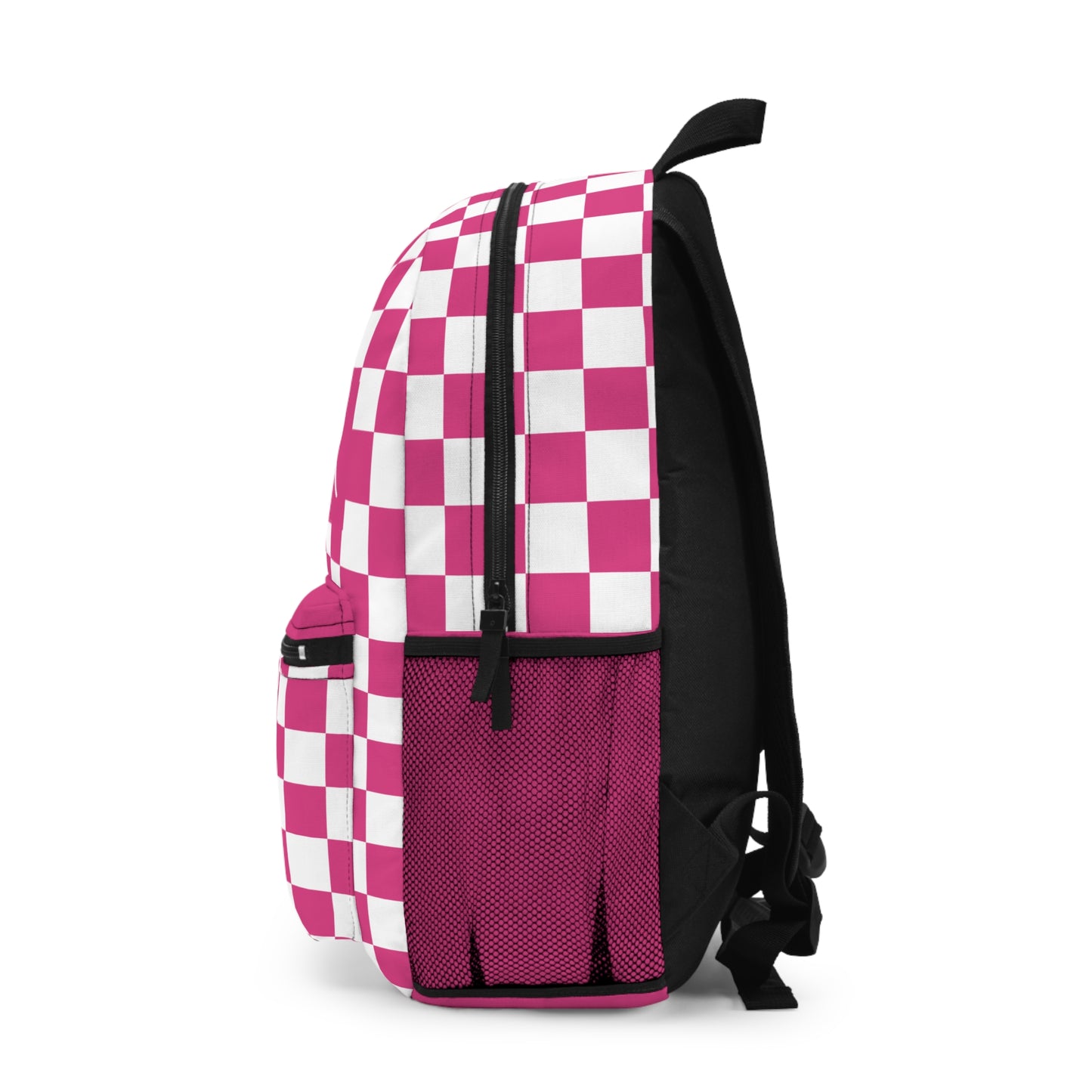 Pink Checks Backpack (INCLUDE CUSTOM NAME & FONT OPTION IN NOTES AT CHECKOUT)