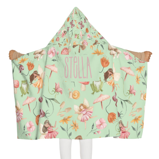 Whitton’s Fairy Garden Youth Hooded Towel (INCLUDE CUSTOM NAME & FONT OPTION IN NOTES AT CHECKOUT)