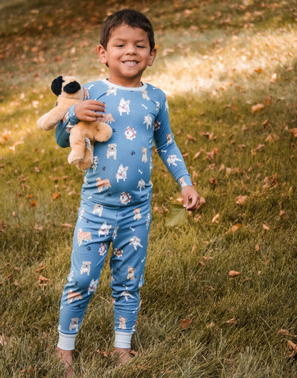 Dog-gone Comfy Two-piece Children's Pajamas