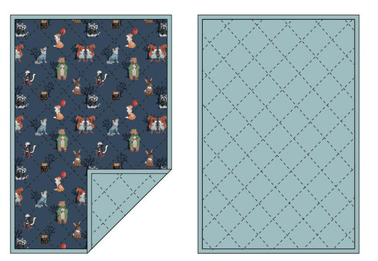 Frightful Forest Quilted Blanket