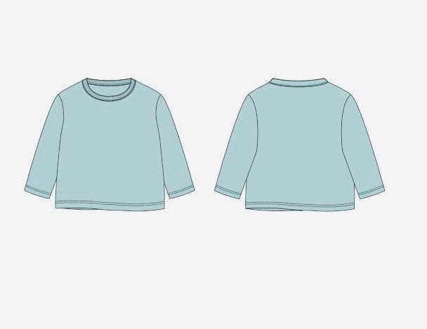Crystal Lake Blue Long Sleeve Daywear Shirt (Frightful Forest)
