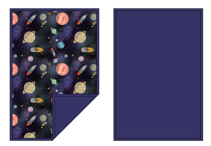 Teddy's Space Adventure Double Layer Blanket