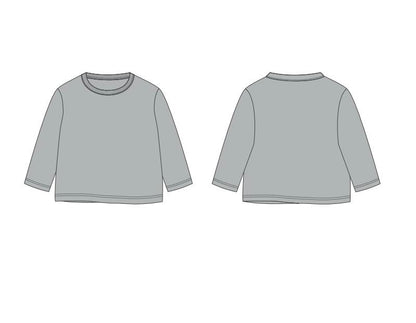 Pewter Gray Daywear Long Sleeve Shirt (Dog-gone Comfy & Purr-fectly Cozy