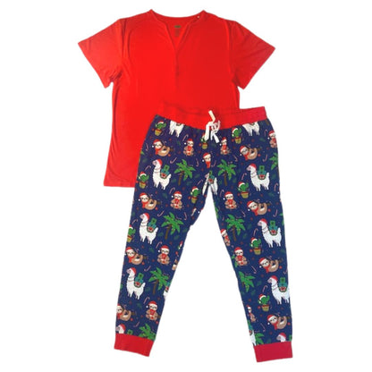 Christmas Fiesta Women’s Short Sleeve Pajama Set
