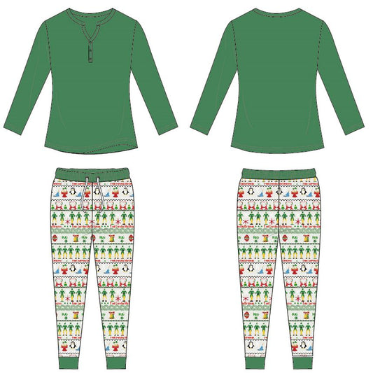 Christmas Buddy Women's Long Sleeve Pajama Set